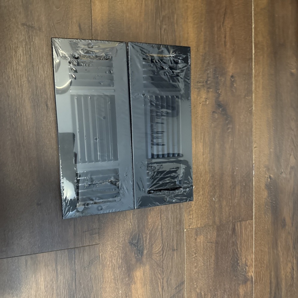 Black Metal Decorative Vent‎ Covers Grille Louver Set of 3
